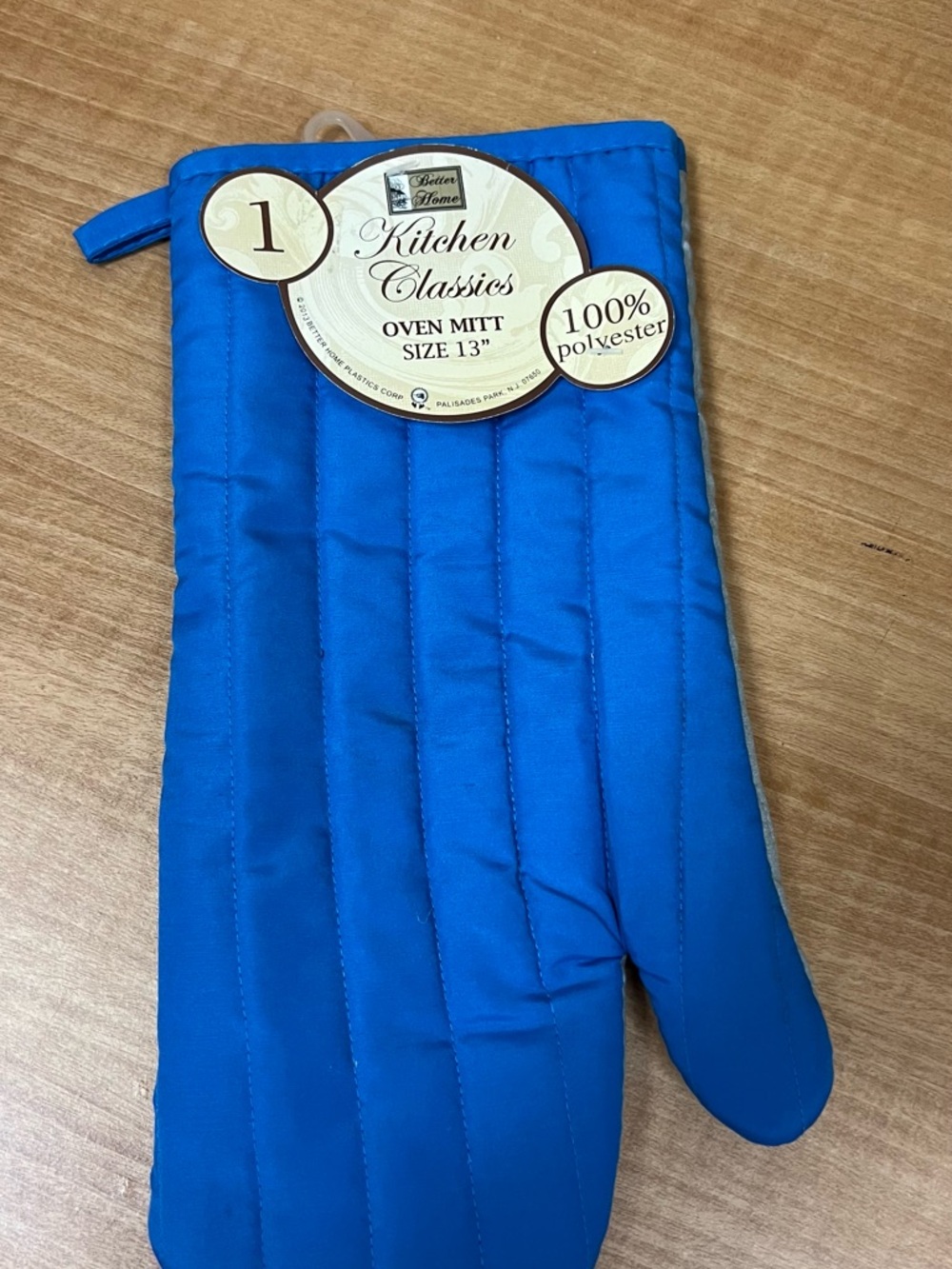Kitchen Classics Blue Oven Mitt - 100% Polyester
